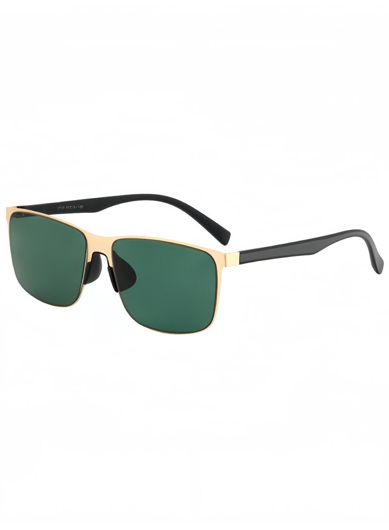 Glasses for Men, UV400 Lightweight Metal Frame Men's Sunglasses, driving sunglasses for car, Suitable for driving, beach camping, desert travel, fishing, outdoor activities - Image 1